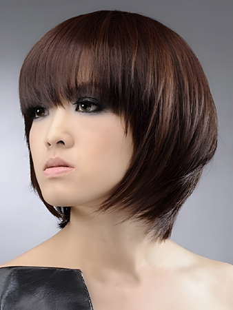 Prodigious Sweet Short Straight Human Hair Wig