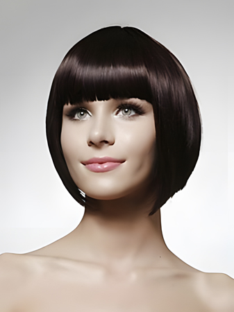 Bonny Straight Short Bob Human Hair Wig With Bangs