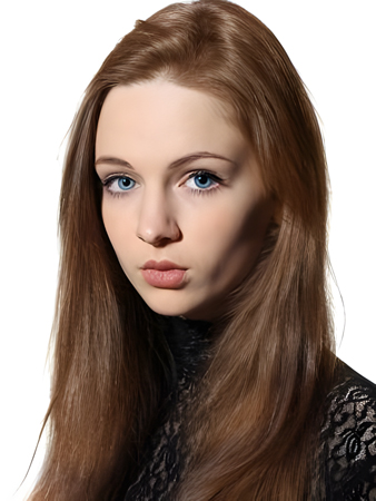 Straight Comfortable Silky Human Hair Full Lace Wig