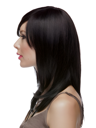 Prodigious Side-Swept Bangs Full Lace Human Hair Wig