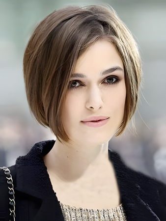 Stylish Lace Front Human Hair Straight Wig