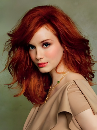 Pleasant Long Wavy Human Hair Lace Front Wig