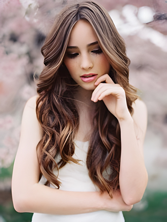 Chic Wavy Human Hair Lace Front Wig