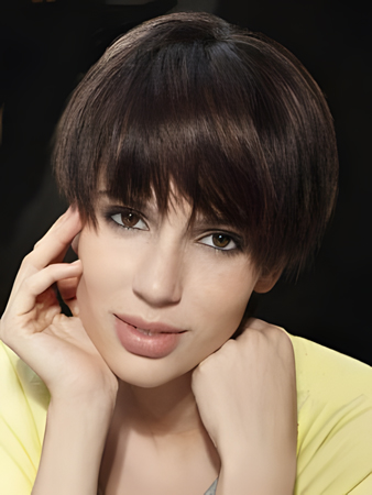 Elegant Capless Remy Human Hair Straight Wig