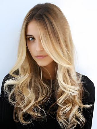 Gorgeous Human Hair Wavy Lace Front Wig