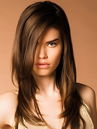 Striking Remy Human Hair Straight Capless Wig