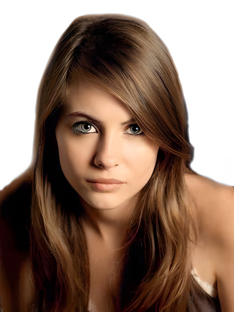 Pretty Human Hair Straight Lace Front Wig