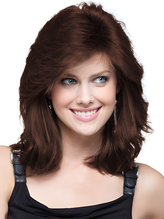 Stunning Style Human Hair Lace Front Womens Wig