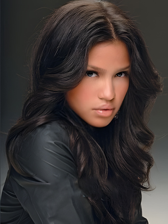 Smooth Lace Front Human Hair Wavy Wig