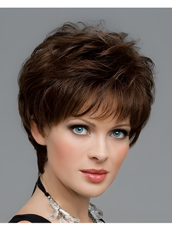 Comfortable Human Hair Wavy Capless Wig