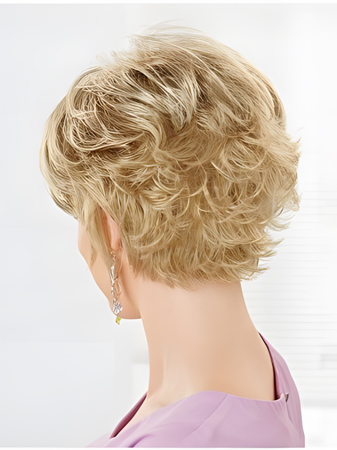 Classic Human Hair Wavy Capless Wig