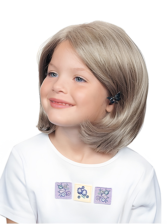 100% Hand-Tied Lace Bob Girl's Wig