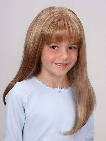 Lovely Long Straight Lace Front Girl's Wig