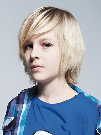Short Blonde Glamorous Kids Wig