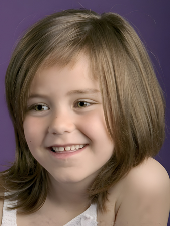 Medium Lace Front Fashionable Kids Wig