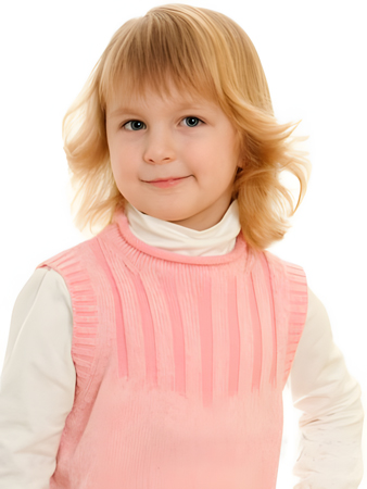 Smooth Wavy Super Remy Hair Kids Wig