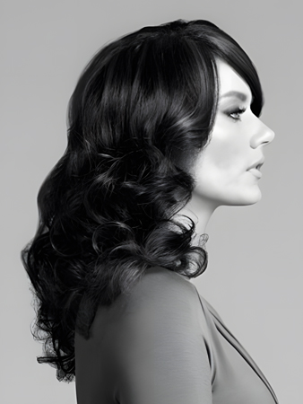 New Style Long Synthetic Spiral Wavy Lace Wig For Woman