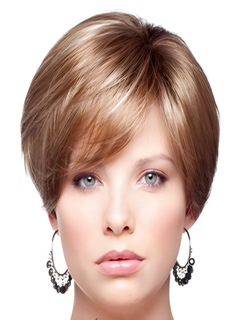 Full Lace Short Straight Human Hair Wig For Woman