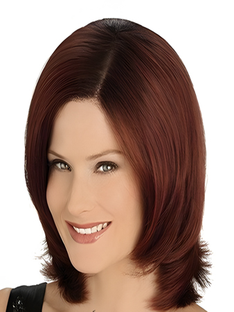 Full Lace Straight Medium Human Hair Wig For Woman