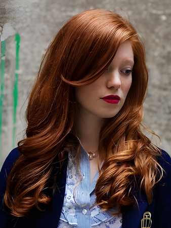 Polished Long Wavy Synthetic Lace Front Wig