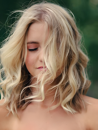 Glamorous Lace Front Wavy Human Hair Wig