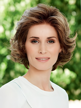 Glamorous Wavy Human Hair Lace Front Wig