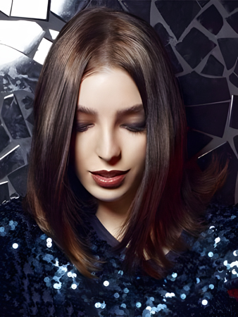 Nice Lace Front Synthetic Straight Wig