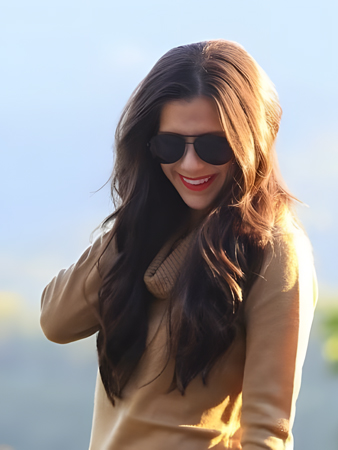 Glamorous Lace Front Remy Human Hair Wavy Wig