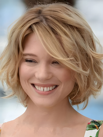 Elaborately Lace Front Remy Human Hair Wavy Wig