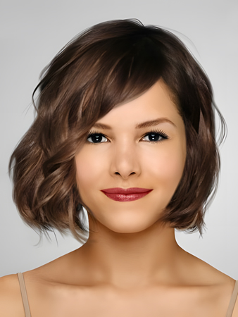 Luxury Remy Human Hair Wavy Lace Front Wig