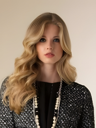 Smooth Remy Human Hair Wavy Lace Front Wig