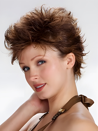 Modern Short Wavy Full Lace Wig For Woman