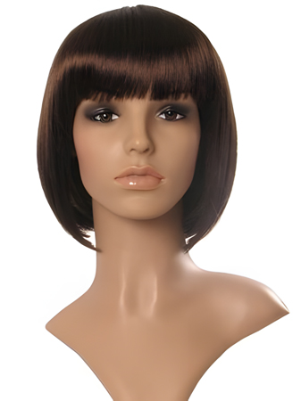 Gorgeous Short Straight Lace Front with Mono Wig For Woman