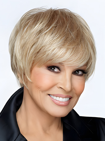 Monofilament Top Short Synthetic Wig For Woman