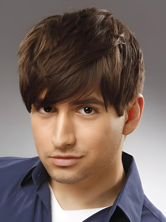 Handsome Capless Short Men Wig