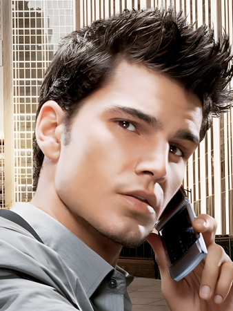 Fashionable Full Lace Wavy Men Wig