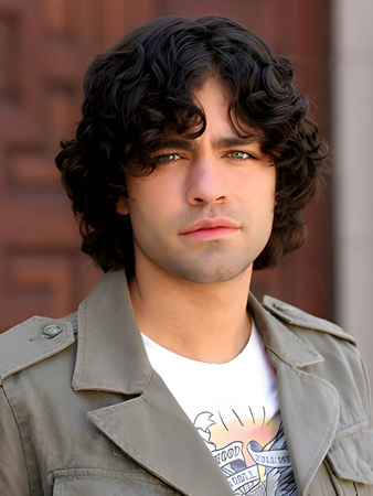 Brilliant Lace Front Men's Wavy Remy Human Hair Wig