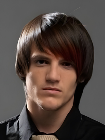 Concise Straight Capless Men's Wig