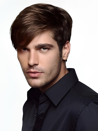Glamorous Men's Full Lace Human Hair Wig