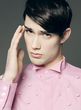 Custom Short Remy Human Hair Lace Mens Wig