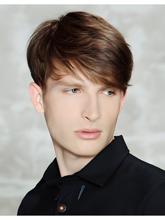 Pleasant Straight Lace Front Synthetic Wig