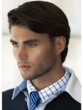 Fashionable Straight Remy Human Hair Lace Front Wig