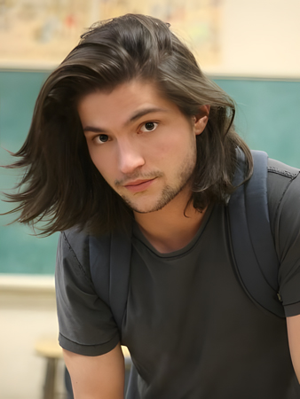 Charming Remy Human Hair Lace Front Straight Wig