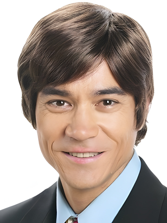 Short Straight Capless Synthetic Mens Wig