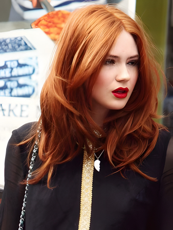 Glamorous Lace Front Wavy Synthetic Wig