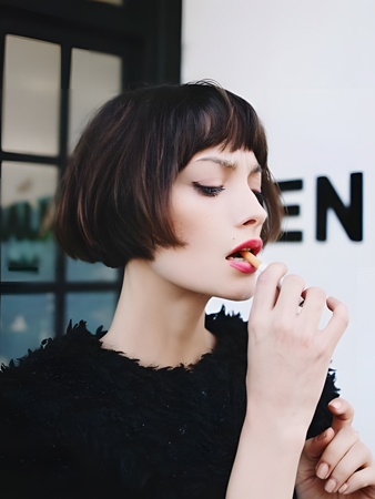 Pretty Synthetic Capless Straight Wig