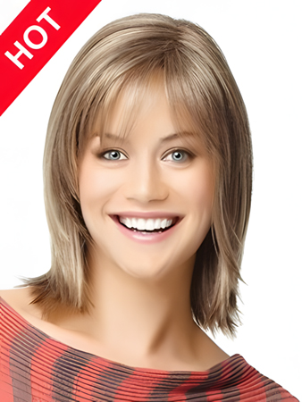 Romantic Synthetic Top Straight Wig
