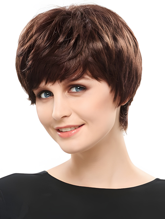 Flattering Capless Straight Synthetic Wig