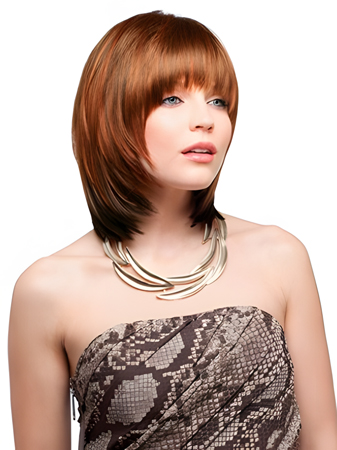 Chic Collar Length Layers Synthetic Wig