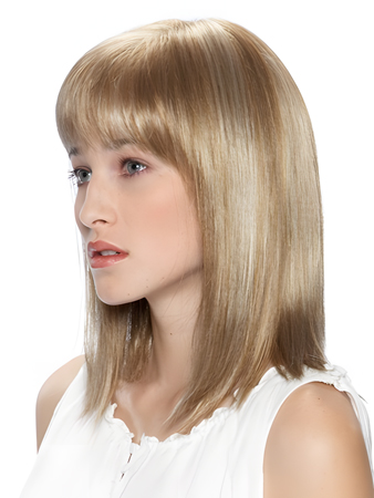 New Style Shoulder Length Synthetic Wig with Full Bangs